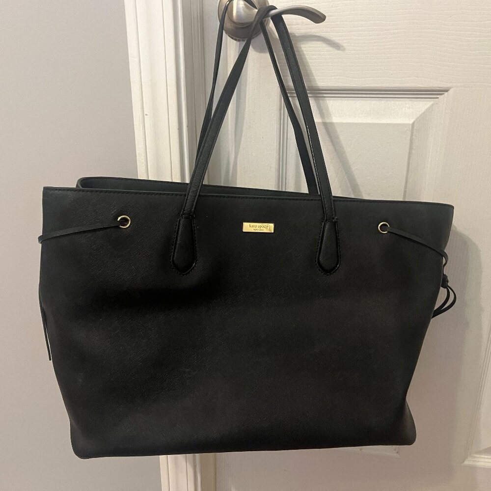 Kate Spade Large Black Tote - 100% Cow Hide Leather